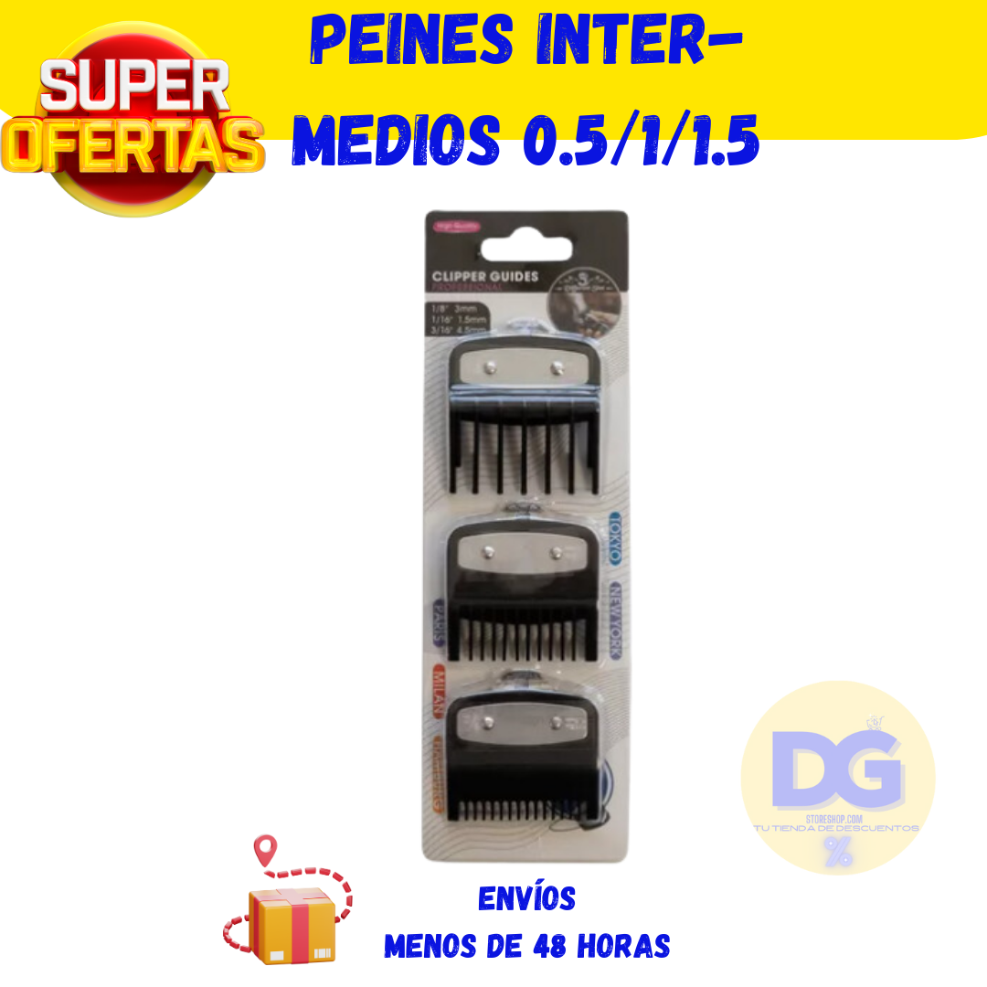 peines inter-medios 0.5/1/1.5 NEGROS