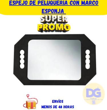 Espejo de Peluqueria Con Marco Esponja HS59039