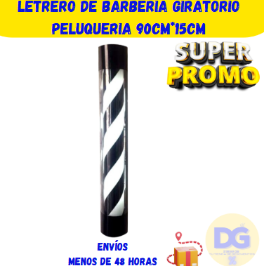 Letrero de Barberia Giratorio Peluqueria 90cm*15cm