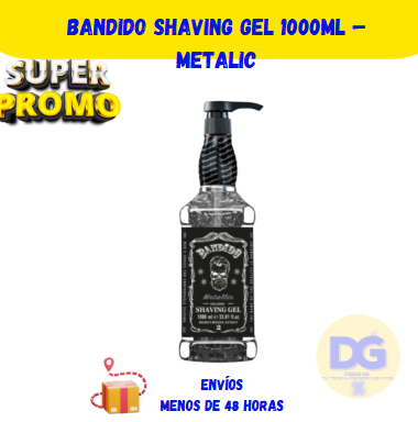 BANDIDO Shaving Gel 1000ml – Metalic