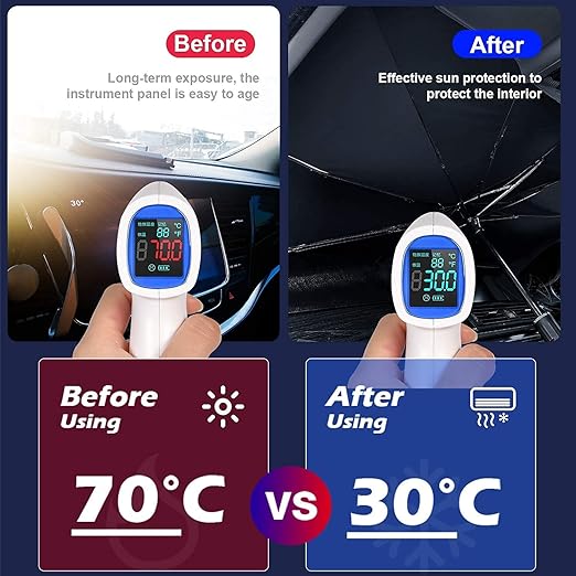 Parasol Plegable para Auto Protección UV™ 🛡️🔆- (Paga al Recibir)