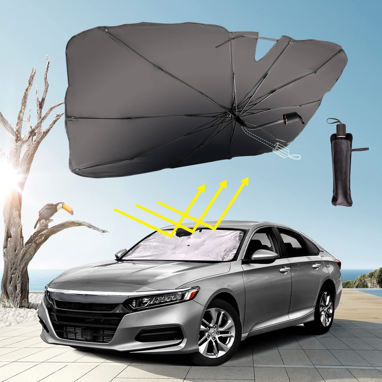 Parasol Plegable para Auto Protección UV™ 🛡️🔆- (Paga al Recibir)