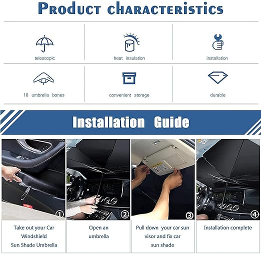 Parasol Plegable para Auto Protección UV™ 🛡️🔆- (Paga al Recibir)