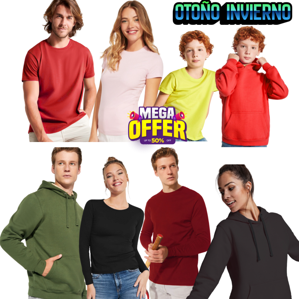 Ofertas Poleras y Polerones y más Personalizados (Negocio o Regalo)✨