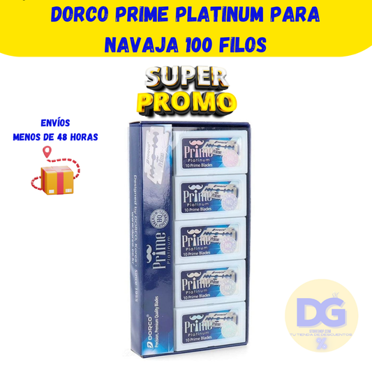 DORCO PRIME PLATINUM PARA NAVAJAS 100 FILOS