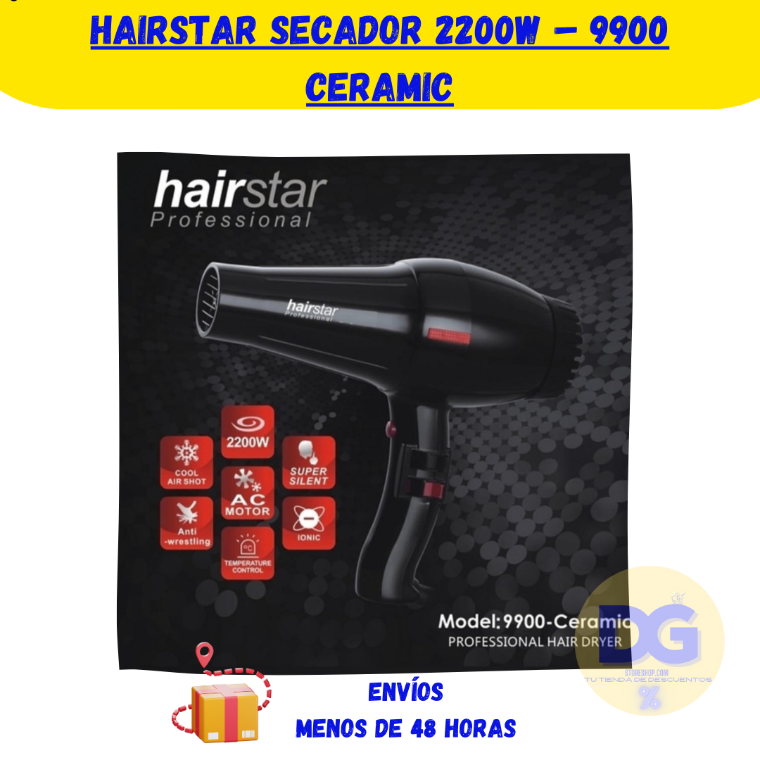 HairStar Secador 2200W – 9900 Ceramic