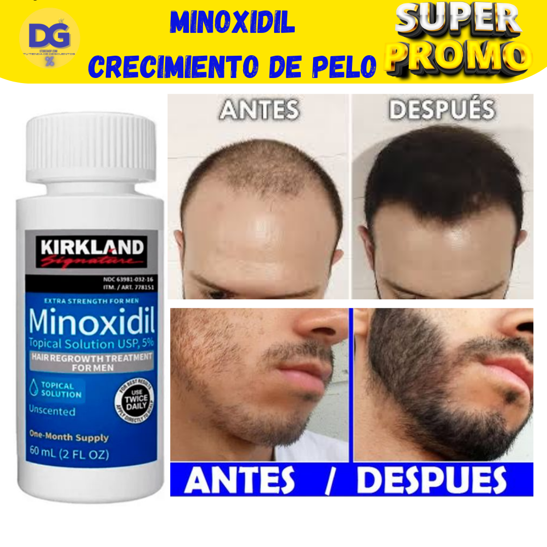 Kit 6 Minoxidil kirkland 360ml 5%