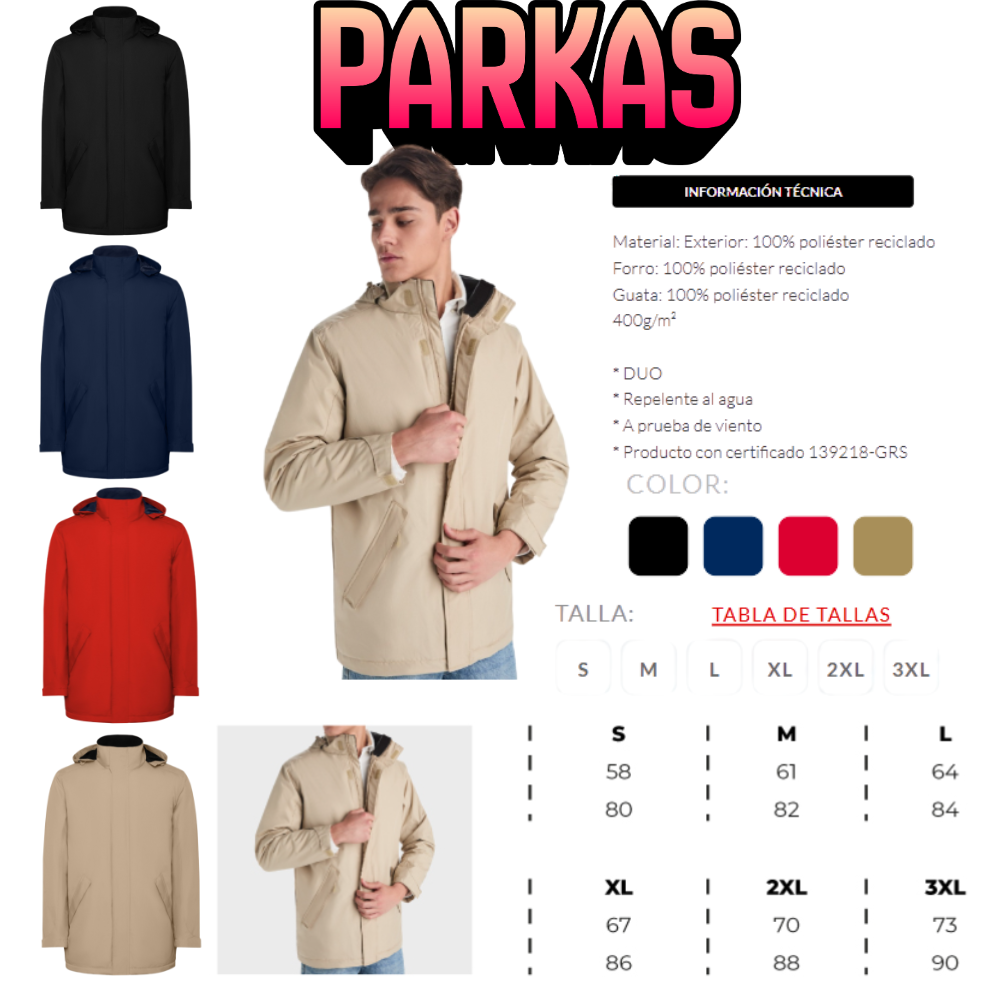 Parkas Personalizadas America