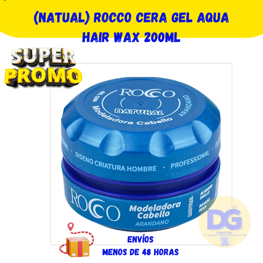 (Natural) Rocco Cera Gel Aqua Hair Wax 200ml