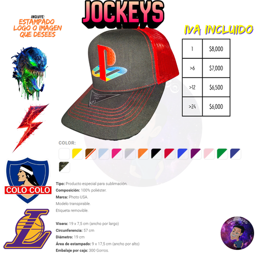 Gorro Malla de Poliéster Full Color ( Con Tu Logo o Imagen)