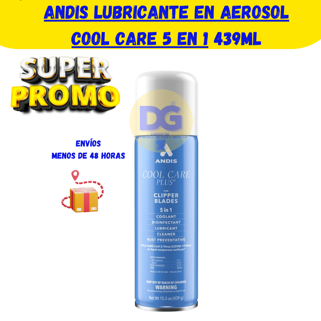 Aceite lubricante aerosol andis 5 en 1