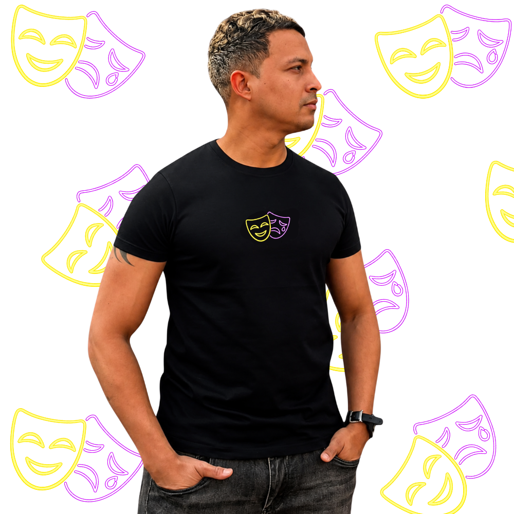 Poleras Negras happy-Sad 🎭