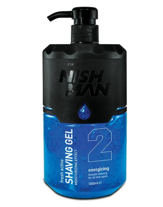 NISHMAN (2) Gel de Afeitar Energizing 1Litro