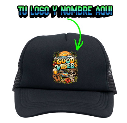 Gorro Malla de Poliéster Full Color ( Con Tu Logo o Imagen)