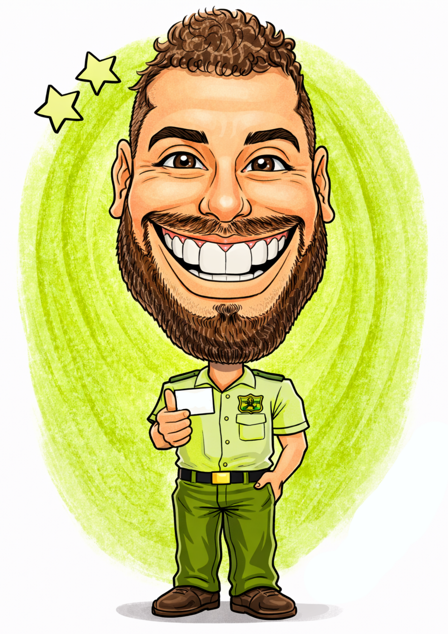 Caricatura en Polera Personalizada