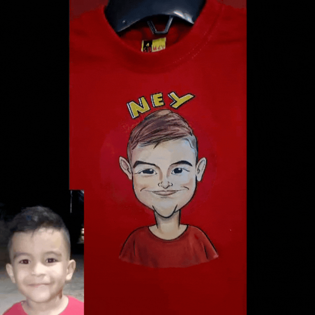 Caricatura en Polera Personalizada