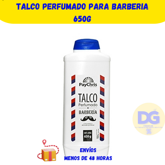 Talco Perfumado Para Barberia 650g