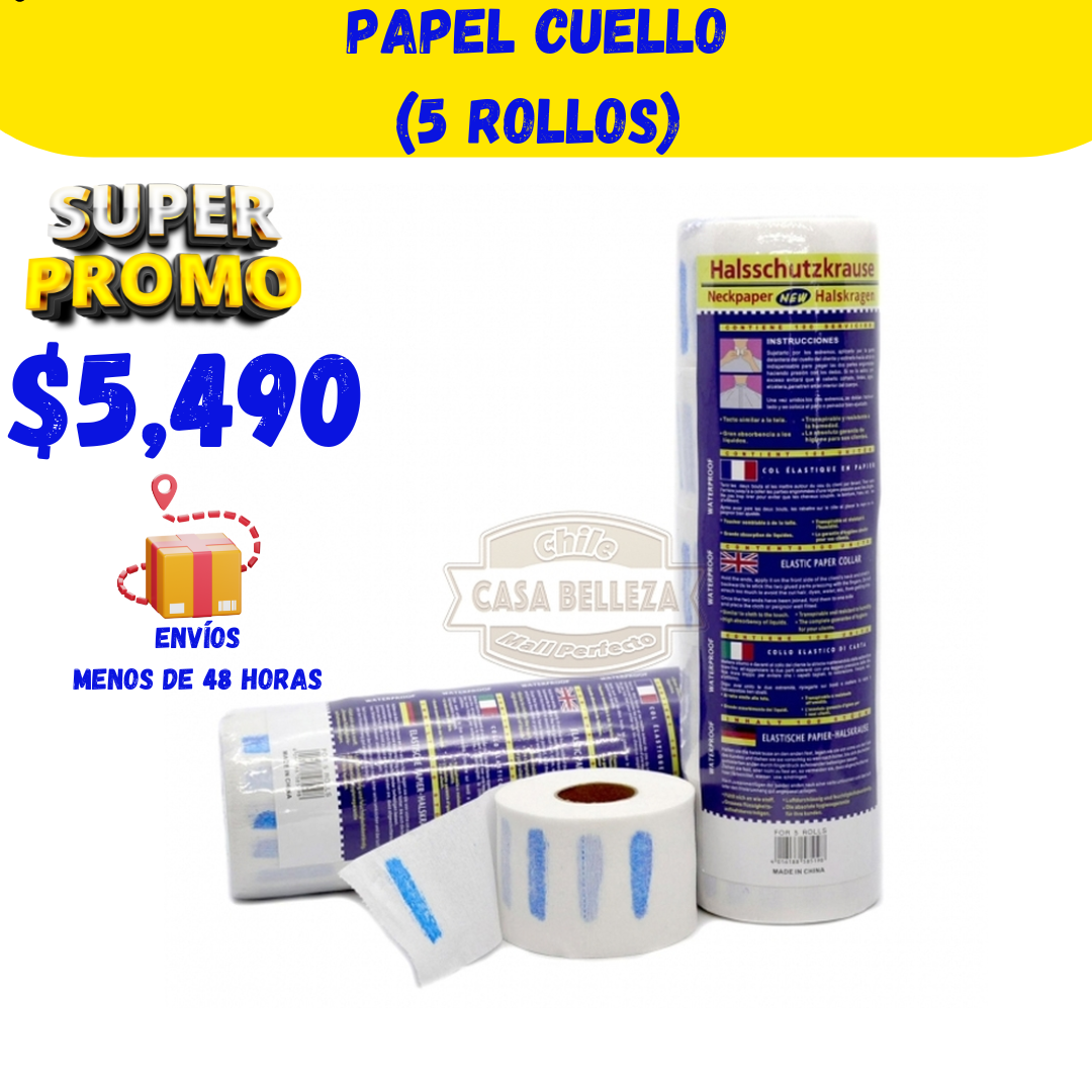 Papel cuello (5 rollos)