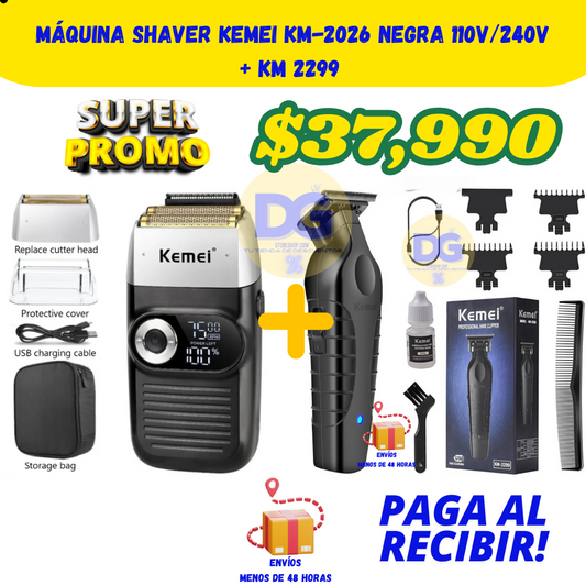 Promo Kemei 1 Kemei 2299 + 1 Kemei 2026™