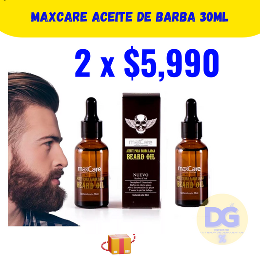 Promo Max Care Aceite de Barba 30ml 2 Unidades
