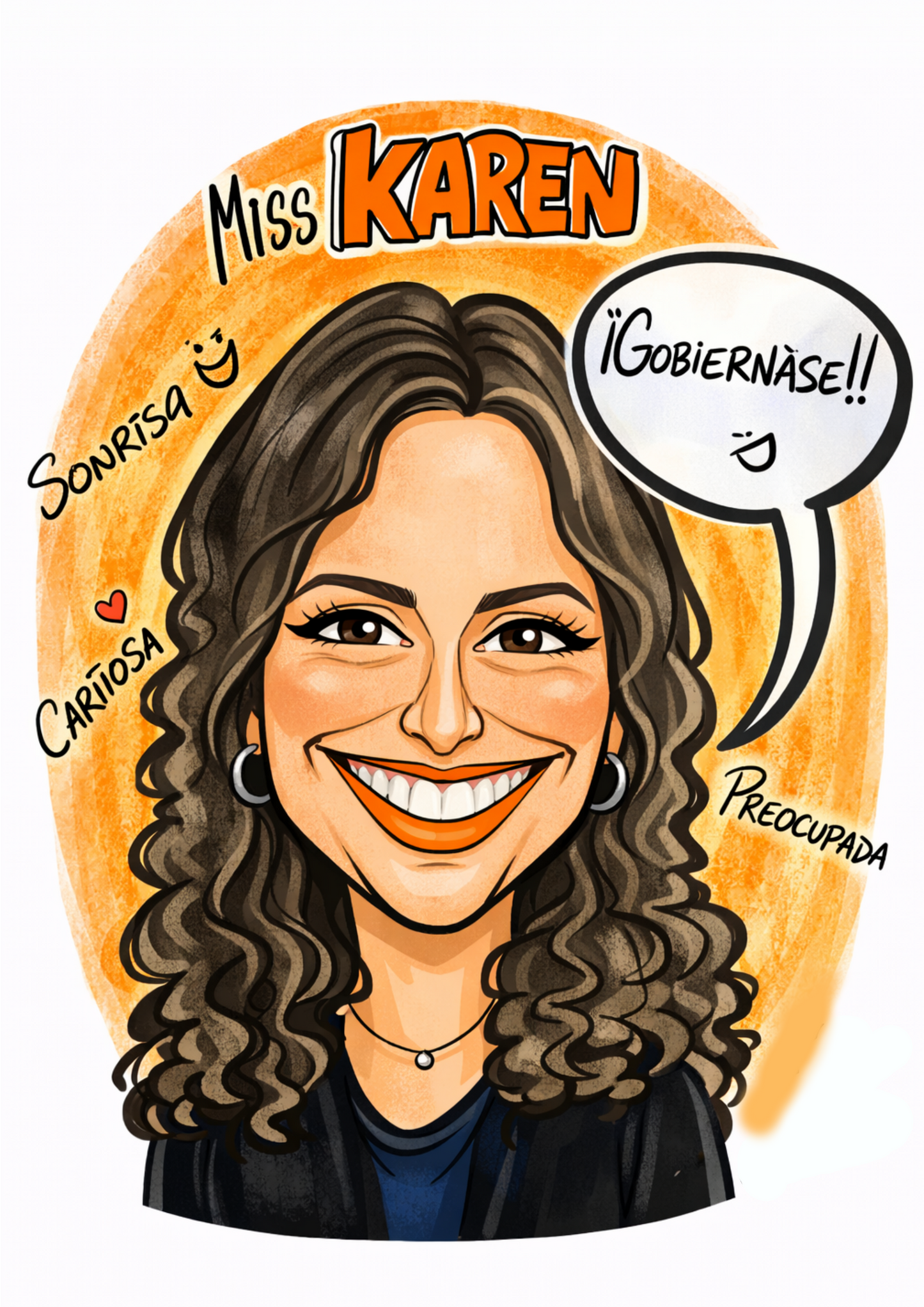 Caricatura en Polera Personalizada