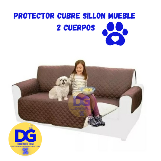 Protector Cubre Sillon Mueble 2 Cuerpos