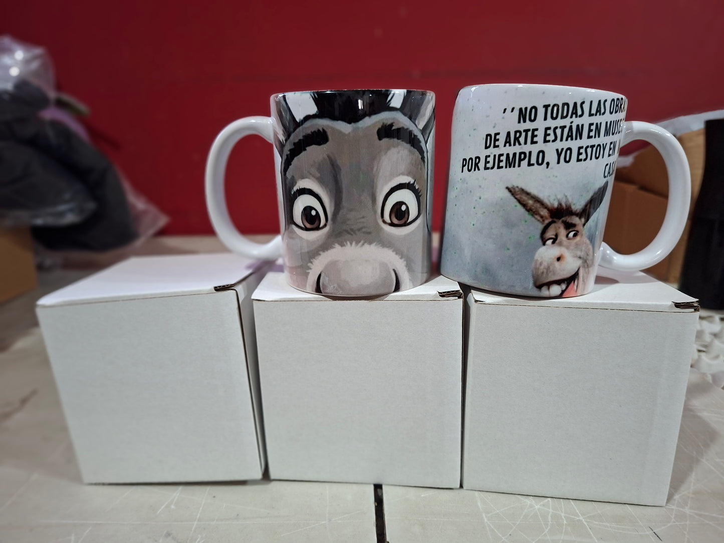 Taza del Burrito de Sherk Divertida