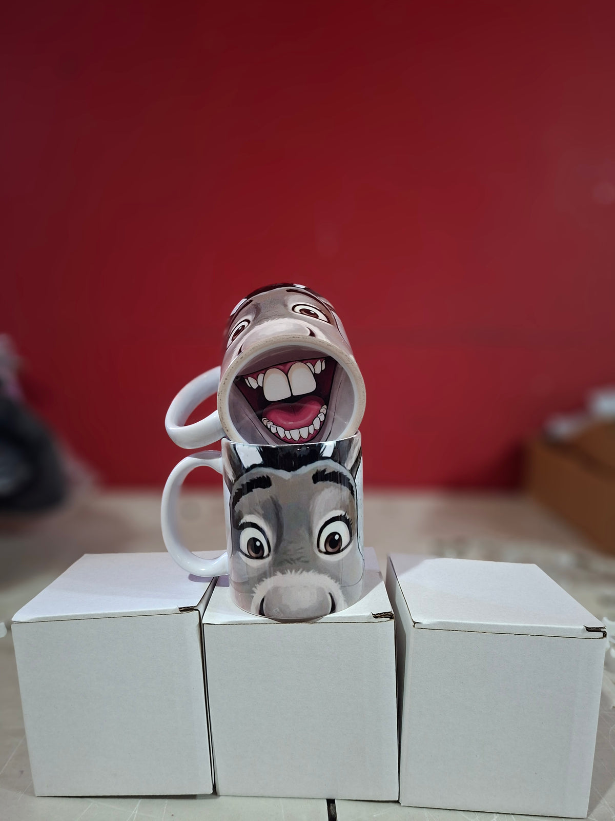 Taza del Burrito de Sherk Divertida