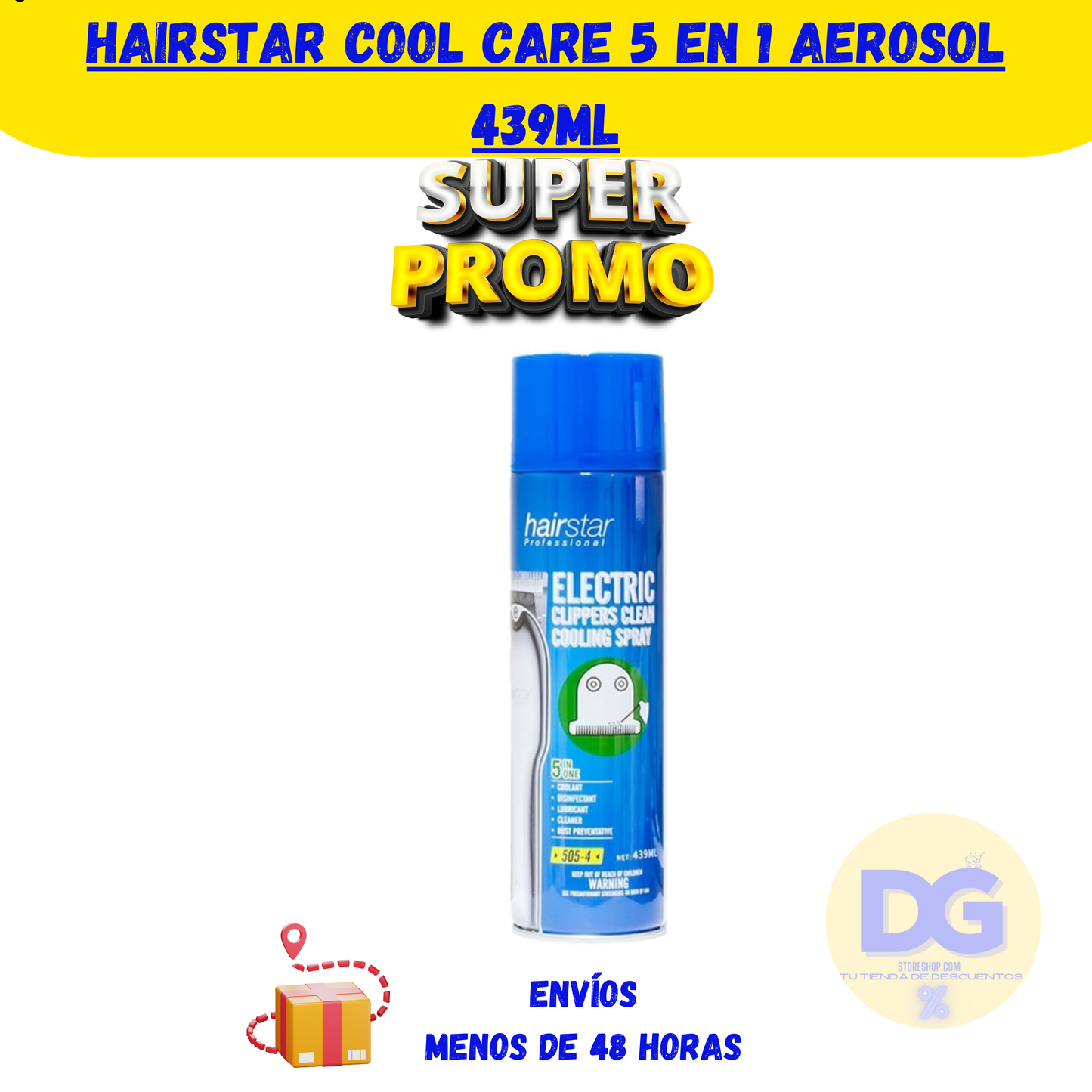 Hairstar Cool Care 5 En 1 Aerosol 439ml