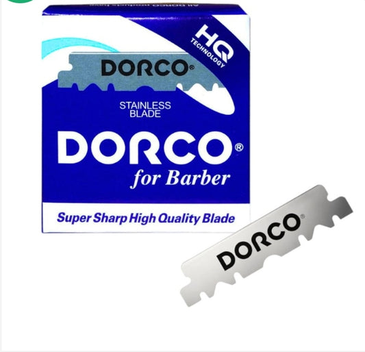 DORCO HQ Hojilla Para Barberos X100 Filos A La Mitad